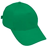 Бейсболка "Standard,", 5 клиньев, металлическая застежка; зеленый; 100% хлопок; плотность 175 г/м2