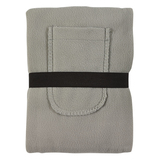 Плед "Уютный" с карманами для ног; синий