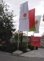 Основание тумба для стационарного флагштока бетонное неокрашенное