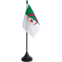 Настольный флажок Алжира 15х22 см Настольный флажок Алжира 15х22 см