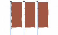 Коричневый флаг расцвечивания 100х300 см.