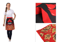 Передник Айс Бокс с прямым низом, с полной запечаткой Передник Айс Бокс с прямым низом, с полной запечаткой