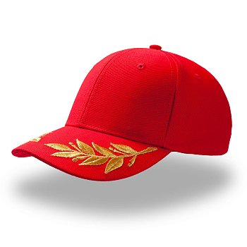 Бейсболка "WINNER", 6 клиньев, метал.застежка, красный, 100% хлопок, 320 г/м2 Бейсболка "WINNER", 6 клиньев, метал.застежка, красный, 100% хлопок, 320 г/м2