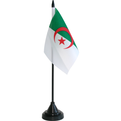 Настольный флажок Алжира 15х22 см Настольный флажок Алжира 15х22 см