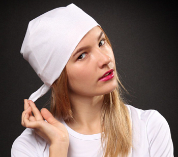 Бандана из бязи треугольная 60х60х90 см, однотонная