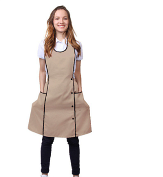 Фартук Белла с цельным передом однотонный